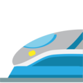 high-speed train on platform EmojiOne