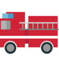 fire engine on platform EmojiOne