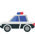 police car on platform EmojiOne