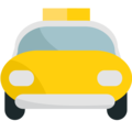 oncoming taxi on platform EmojiOne