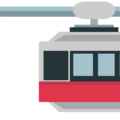 suspension railway on platform EmojiOne