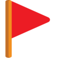 triangular flag on platform EmojiOne