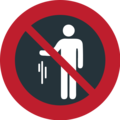 no littering on platform EmojiOne