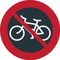 no bicycles on platform EmojiOne