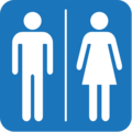 restroom on platform EmojiOne