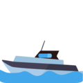 motor boat on platform EmojiOne