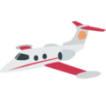 small airplane on platform EmojiOne