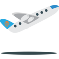 airplane departure on platform EmojiOne