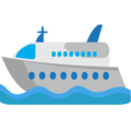 passenger ship on platform EmojiOne