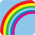 rainbow on platform EmojiOne