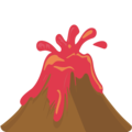 volcano on platform EmojiOne