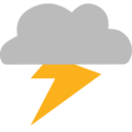 lightning on platform EmojiOne