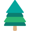 evergreen tree on platform EmojiOne