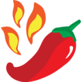 hot pepper on platform EmojiOne
