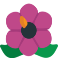 hibiscus on platform EmojiOne