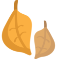 fallen leaf on platform EmojiOne