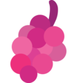 grapes on platform EmojiOne