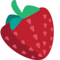 strawberry on platform EmojiOne