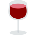 wine glass on platform EmojiOne