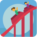 roller coaster on platform EmojiOne