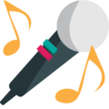 microphone on platform EmojiOne
