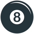 8ball on platform EmojiOne