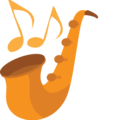 saxophone on platform EmojiOne