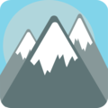 snow capped mountain on platform EmojiOne