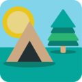 camping on platform EmojiOne
