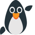 penguin on platform EmojiOne