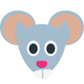 mouse face on platform EmojiOne