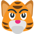 tiger face on platform EmojiOne