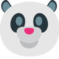 panda face on platform EmojiOne