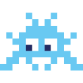 space invader on platform EmojiOne