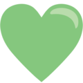 green heart on platform EmojiOne