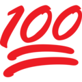 100 on platform EmojiOne