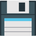 floppy disk on platform EmojiOne