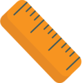 straight ruler on platform EmojiOne