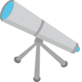 telescope on platform EmojiOne