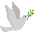 dove of peace on platform EmojiOne