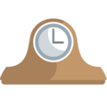 mantelpiece clock on platform EmojiOne