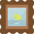 frame with picture on platform EmojiOne