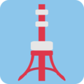 tokyo tower on platform EmojiOne