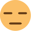 expressionless on platform EmojiOne