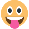 stuck out tongue on platform EmojiOne
