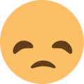 disappointed on platform EmojiOne