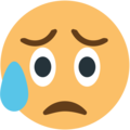 disappointed relieved on platform EmojiOne