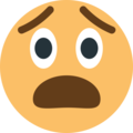 anguished on platform EmojiOne