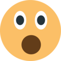 open mouth on platform EmojiOne