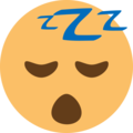 sleeping on platform EmojiOne